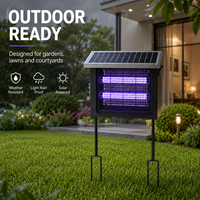 Lampe anti-moustiques UV LED rechargeable solaire OEM ODM pour l'extérieur, dispositif d'attraction des insectes et tue-moustiques électronique