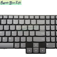 Tout nouveau clavier d'ordinateur portable américain rétro-éclairé gris pour Lenovo Legion Slim 5-16IRH8 5-16APH8 LOQ 15ARP9 15AHP9 15IAX9 15IRX9 SN21K23292