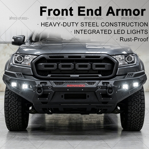 Paraurti Anteriore Armando in Acciaio Rinforzato per Fuoristrada, Compatibile con Ranger T7 T8 <span class=keywords><strong>Raptor</strong></span>, con Luci LED e Supporto per Verricello - Product Image 6