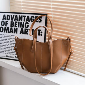 Fabricants de sacs à main seau fourre-tout en cuir PU à la mode de haute qualité - Product Image 1