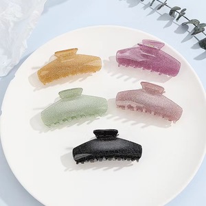 Pinza para el pelo grande con diseño de tiburón, personalizable, con logotipo, elegante, brillante, para rizos en la parte trasera de la cabeza - Product Image 4