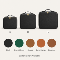 Trousses de Maquillage LED 3 Températures de Couleur avec Miroir Amovible Batterie 3000mAh Diviseurs EVA Boîtes de Voyage Étanche OEM/ODM