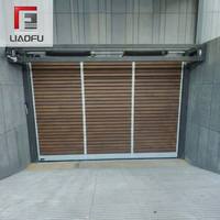 Porte de garage semi-enterrée en aluminium à ouverture rapide, type volet roulant turbo, pour entrée de duplex