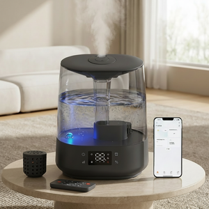 <span class=keywords><strong>Humidificador</strong></span> ultrasónico inteligente ODM OEM de 6L con luz LED y aromaterapia, <span class=keywords><strong>humidificador</strong></span> de aire con sensor de humedad para el hogar y habitaciones grandes - Product Image 1