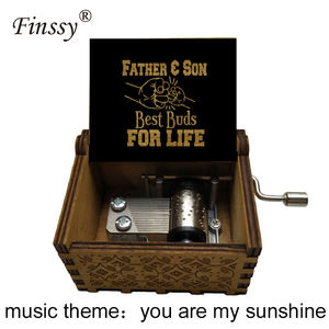 You Are My <strong>Sunshine</strong> Hand Crank Wooden Musical Boxes Father's Day <strong>Gift</strong> <strong>Gifts</strong> for Mother's Day Children's <strong>Gift</strong> - Product Image 2