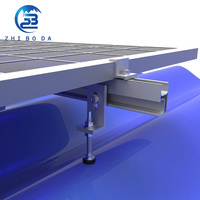 Rail de montage solaire en aluminium économique, facile à installer, pour projets de mise en place de panneaux photovoltaïques sur toits résidentiels