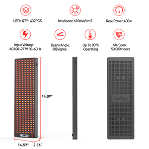 Panel de Terapia de Luz Roja VITARED, Resistente a Altas Temperaturas, LED Infrarrojo, para Spa, Sauna, Gimnasio, Hogar y Uso Comercial - Product Image 3