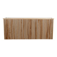 Comptoir de bar pliant portable en bois pour événements et traiteur, table de bar rustique robuste pour restaurant
