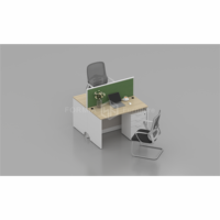 Bureaux modulaires 2, 4, 6 places, postes de travail modernes en forme de L, cabines de bureau, mobilier de bureau