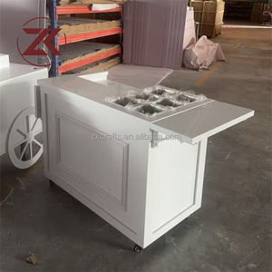 Carrito de Comida Portátil de PVC ZKAI, en Oferta, <span class=keywords><strong>para</strong></span> Fiestas de Boda, Carrito de Helados y Dulces <span class=keywords><strong>para</strong></span> <span class=keywords><strong>Eventos</strong></span> al Aire Libre - Product Image 6