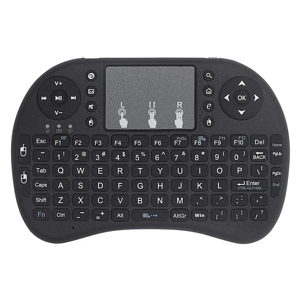 Keyboard Mini Mini Russian Keyboard Wireless Keyboard Backlit Air Mouse Russian Spanish Keyboard For Laptop Notebook TV Box Mini 2.4G Wireless Keyboard Touchp