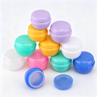 Vente en gros de pots cosmétiques vides en plastique PP de 5g à 30g pour lotion et échantillons de soins de la peau, baume à lèvres, crème, contenants de voyage avec couvercle à vis