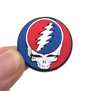 आभारी मृत कार्टून फूल pvc जूते बकसुआ सामान सामान के साथ कढ़ाई बगीचे के जूते पैच - Product Image 5