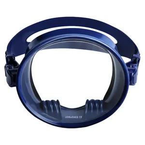 New Design Frameless Design Top Grade Silicone Strap tempered glass dive frameless oval free diving mask