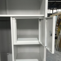 Armoire moderne avec portes coulissantes, miroir de dressing, tiroirs de rangement, pliable, résistant à l'humidité, montage facile, personnalisable OEM