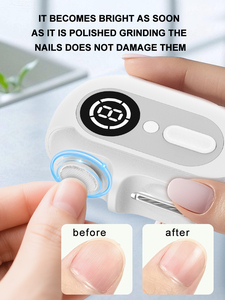 2'si 1 Arada USB Şarjlı Tırnak Kesme ve Parlatma Makinesi Otomatik Elektrikli Tırnak Törpüsü Kesici S06 Elektrikli Tırnak Makası - Product Image 2