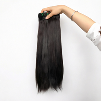 Mèches de cheveux vietnamiens purs, ultra-lisses, couleur naturelle, double tirage, qualité de tissage, double trame, perruque sans colle