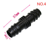 Connecteurs droits en plastique pour micro-irrigation 1/8, 1/4, 1/2 pouce, raccords rapides pour tuyau d'arrosage, joint de réparation en plastique inversé pour tuyau de jardin