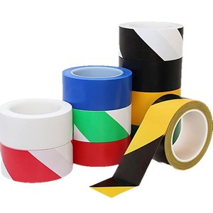 Warning Tape Pvc Black Yellow Zebra Crossing Markings 0.15Mm Thickness 16 33M Length Osha Standard Floor Safety Tape - Product Image 1