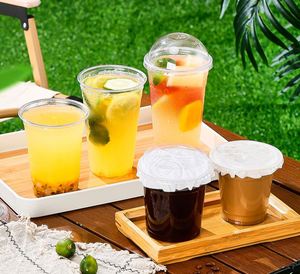 Gobelet jetable écologique en plastique PET transparent pour boissons froides, diamètre 98 mm, café glacé, boissons aux fruits, 12 oz/14 oz/16 oz/18 oz/20 oz/24 oz - Product Image 4
