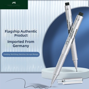Penna per Contorni Impermeabile Faber-Castell con Punta a Ago per Disegno <span class=keywords><strong>Manga</strong></span>/Anime, Finitura Bordi Neri, Schizzi Semplici - Product Image 2