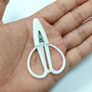 Cream Color Stainless Steel Simple Mini Sharp Embroidery <b>Scissors</b> Silicone Cover Portable Travel <b>Sewing</b> <b>Scissors</b> for DIY Crafts - Product Image 4