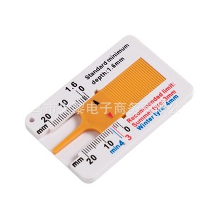 Yili Hardware Plastic <b>Tire</b> Tread <b>Gauge</b> 0-20mm Portable <b>Depth</b> Measuring Ruler For Car <b>Tire</b> Wear Check - Product Image 5