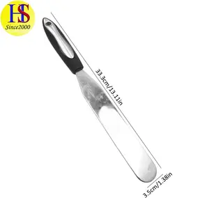 Cake Decorating Long Straight Stainless Steel Cake Icing Cream Spatula with Soft Handle