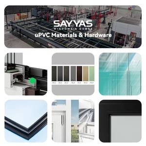 <span class=keywords><strong>Ventana</strong></span> Abatible de <span class=keywords><strong>PVC</strong></span> Serie 88 con Aislamiento Acústico y Doble Acristalamiento para Villas y Apartamentos, Ventanas Sayyas DC88 - Product Image 4