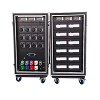 ST disesuaikan 19-Pin Socapex Plug 3-Phase tahap distribusi listrik kotak tembaga daya Distro peralatan dengan Breaker Output