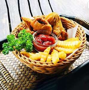 ตะกร้าโชว์ขนมปัง พลาสติกหวาย ทนทาน สำหรับซุปเปอร์มาร์เก็ต ผลไม้ ผัก สำหรับร้านเบเกอรี่ ร้านขายของเกษตร และการขายปลีก - Product Image 4