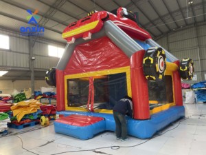Racing hình dạng <span class=keywords><strong>Inflatable</strong></span> ít Trampoline Sản xuất tại Trung Quốc nhà máy bán hàng trực tiếp thương mại cho thuê Đảng thiết bị - Product Image 3