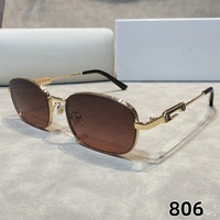 Nouvelles lunettes de soleil carrées de petite taille, style européen et américain, modèle tendance, les mêmes que les influenceuses féminines de Xiaohongshu.