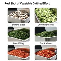 Cortador de Verduras Multifuncional Pequeño y Automático para Repollo Chino en Conserva, Mijo, Patatas Fritas y Cebollino en Segmentos