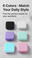Étui d'alignement orthodontique magnétique en plastique, portable, écologique, avec logo personnalisé