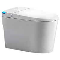 WC intelligent automatique avec télécommande, siège chauffant et double chasse d'eau - WC en céramique moderne et intelligent pour salle de bain