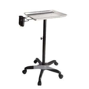 Chariot de rangement pour salon de coiffure commercial réglable JINYI SY001, couleur unie moderne, chariot de barbier à 4 roues, matériau en fer, salon - Product Image 4