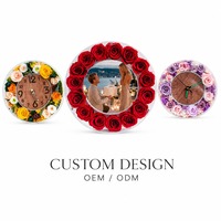 Lovebay Nieuw Ontwerp Ge conserveerde Bloemen in Acryl Echte Rozen Frame Eeuwigdurende Ge conserveerde Roos Acryl voor Valentijnsdag Herdenkingsdag Cadeau