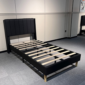 Cama de tela doble tamaño king con elevador de gas de estilo nórdico con almacenamiento Marco de cama de almacenamiento elevador de metal de lujo de terciopelo moderno California - Product Image 3