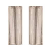 Rideaux occultants double face aspect lin, texture chevrons subtile, style luxe léger pour salon