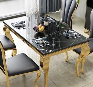 180cm /150 cm /120 cm table ronde marbre salon <span class=keywords><strong>noir</strong></span> <span class=keywords><strong>et</strong></span> <span class=keywords><strong>blanc</strong></span> table à dinging ensemble <span class=keywords><strong>6</strong></span> chaises - Product Image 3