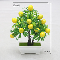 Plante artificielle en pot en plastique de style nordique, décoration florale d'intérieur pour la maison, salon, bureau, légère et écologique