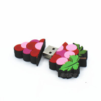 DZ-001 jumlah besar usb disk bentuk anggur pvc murah flash drive kualitas Super bentuk buah