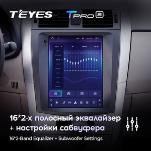 Reproductor de vídeo Multimedia navegación GPS <span class=keywords><strong>TEYES</strong></span> TPRO 2 para Toyota <span class=keywords><strong>Corolla</strong></span> 10 E140 E150 2006 - 2013 para pantalla de estilo Tesla Radio de coche - Product Image 4