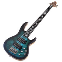 Guitare basse électrique 5 cordes 43 pouces avec corps en bois de grenade, dos courbé, performance professionnelle et micros actifs