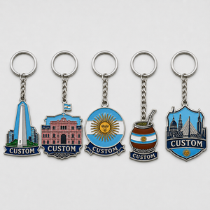 Llavero Personalizado al por Mayor de Alta Calidad con Bandera de <span class=keywords><strong>Argentina</strong></span>, Diseño de América del Sur, Recuerdo Turístico - Product Image 1