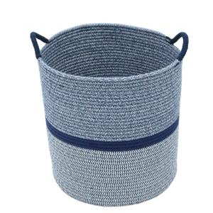 Panier de rangement en coton durable, benne domestique moderne avec poignée, pour le linge en vrac - Product Image 1