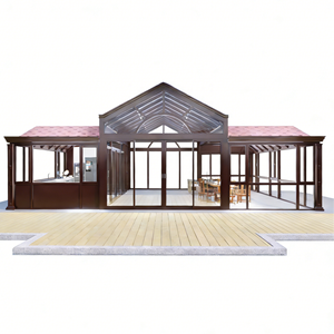 Invernadero <span class=keywords><strong>de</strong></span> Lujo con Techo <span class=keywords><strong>de</strong></span> Cristal, Doble Vidrio Templado Low-E, Marco <span class=keywords><strong>de</strong></span> Aluminio, Montaje Rápido, Ajustable para Dormitorio - Product Image 1
