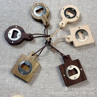 Abridor de Botellas Magnético de Madera con Forma de Llavero, Abridor de Cerveza DIY para Refrigerador, Regalo para Amantes de la Cerveza, Invitados de Boda, Cocinas, Bares y Fiestas