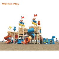 Prix d'usine - Toboggan en plastique LLDPE en forme de bateau pirate - Équipement de jeux extérieur pour maternelle et école - Ensemble de jeux pour parc d'attractions
